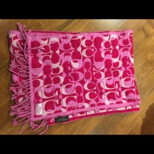 Authentic merino wool coach scarf